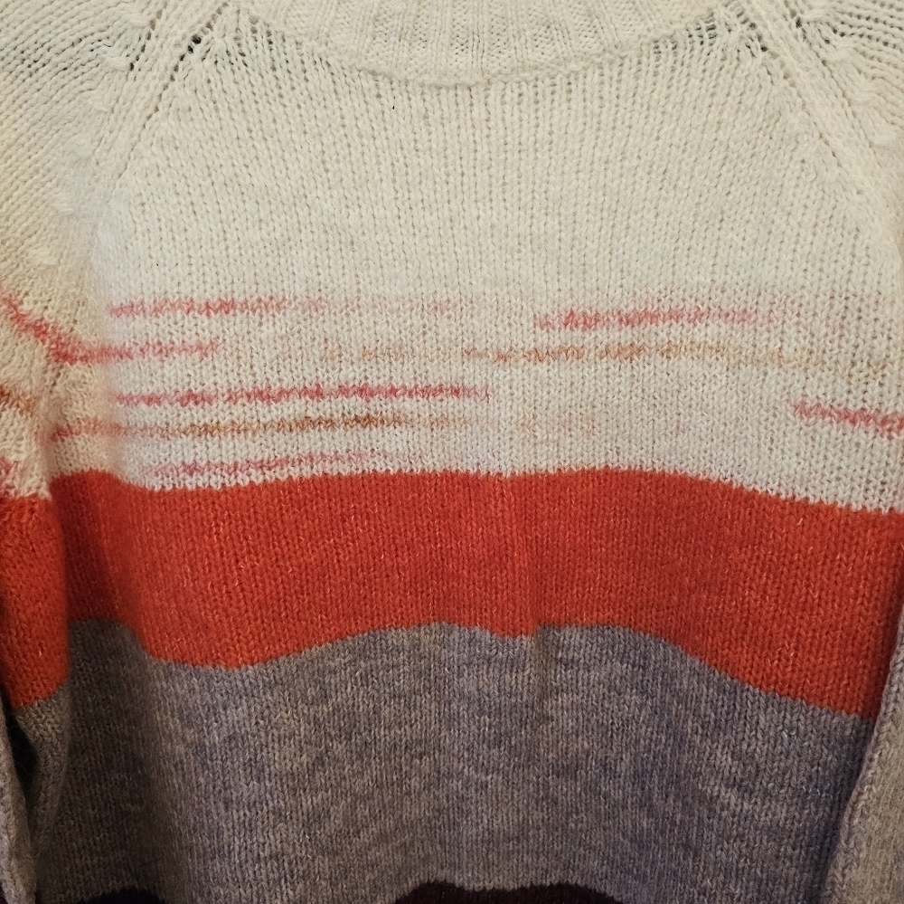 Nwt Old Navy Large Wool Blend Color Block Pullove… - image 7